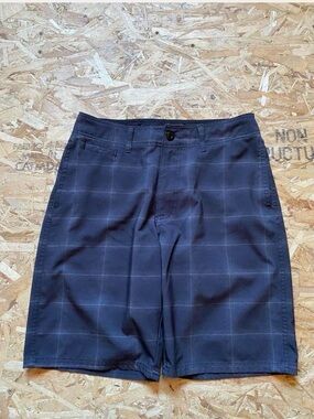 Black / Dark Grey Univibe Plaid Swimwear shorts men’s